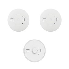 2 x Aico EI146E Mains Optical Alarms + 1 x EI144E Mains Heat Alarm