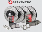 F&R BRAKENETIC Drill Slot Brake Rotors+Ceramic Pads CTS-V w/BREMBO 56.62128.11