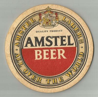 10 Amstel Beer Vintage   Beer Coasters