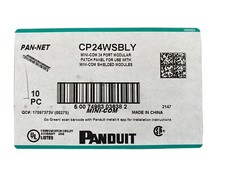 Panduit Mini-Com All Metal Shielded 24 Port Patch Panel CP24WSBLY
