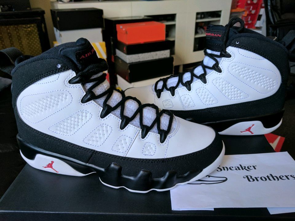 Nike Air Jordan Retro IX 9 OG Space Jam Playoff Black White True Red 302370-112 Nike Air Jordan Retro IX 9 OG Space Jam Playoff Black White True Red 302370-112