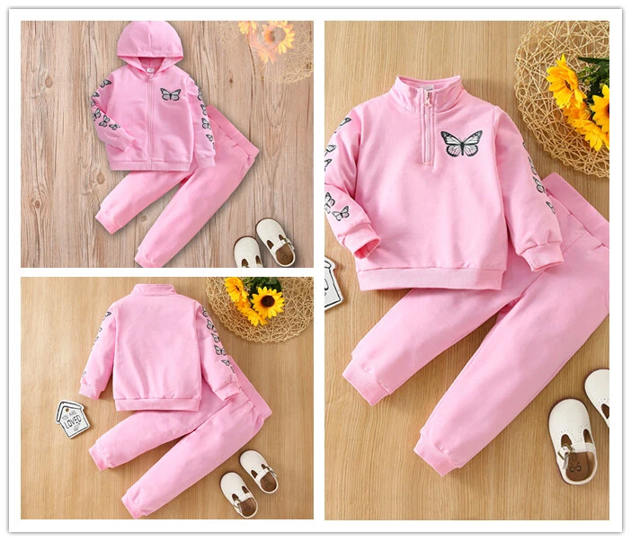 Girls Clothes Jacket Kids Clothing Hoodies+Pants Girl Tracksuit Sport Suit  Fall