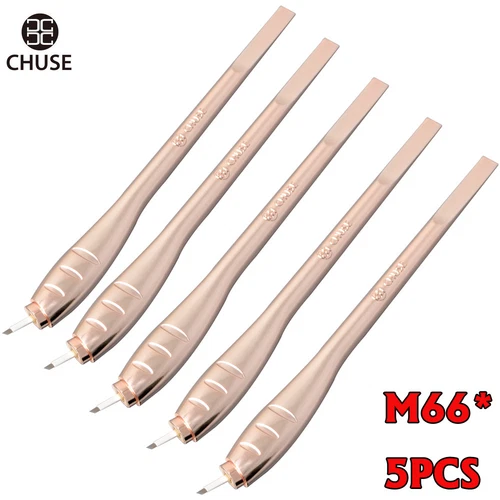 CHUSE 5pcs Microblading Pen Eyebrows Manual Tattoo Micro Blades SPMU Sterilized - product listing photo