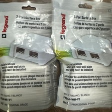 Lot Of 2 Legrand F9048-WH-V1 Keystone 2-Port ...