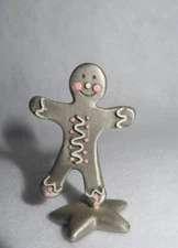 Gingerbread Man 1983 Hudson Pewter Miniature #2910