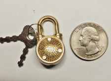 Mini Pirate Chest Lock with 2 keys PACK OF 2 LOCKS Great for Crafts