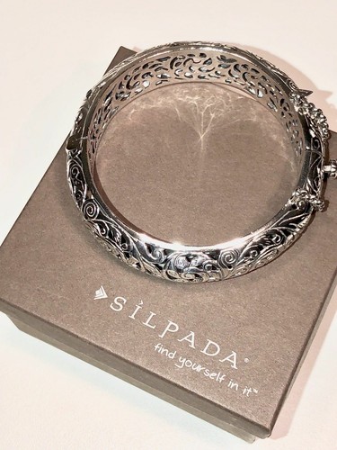 Brazalete Silpada B1829 Forever Impresionante Filigrana Plata Esterlina 925 - Imagen 2 de 12