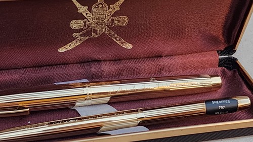 Sheaffer 797 Oman 🇴🇲 Logo Fountain Ball Point Pen Set - Picture 2 of 8
