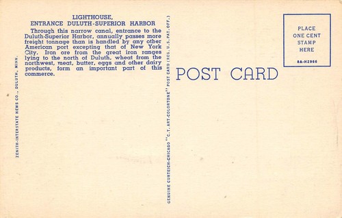 # G1298 DULUTH, MN. CARTOLINA, CASA LUMINOSA - Foto 2 di 2