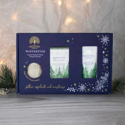 The English Soap Company Luxury Wintertide Soap and Hand Cream Gift Set