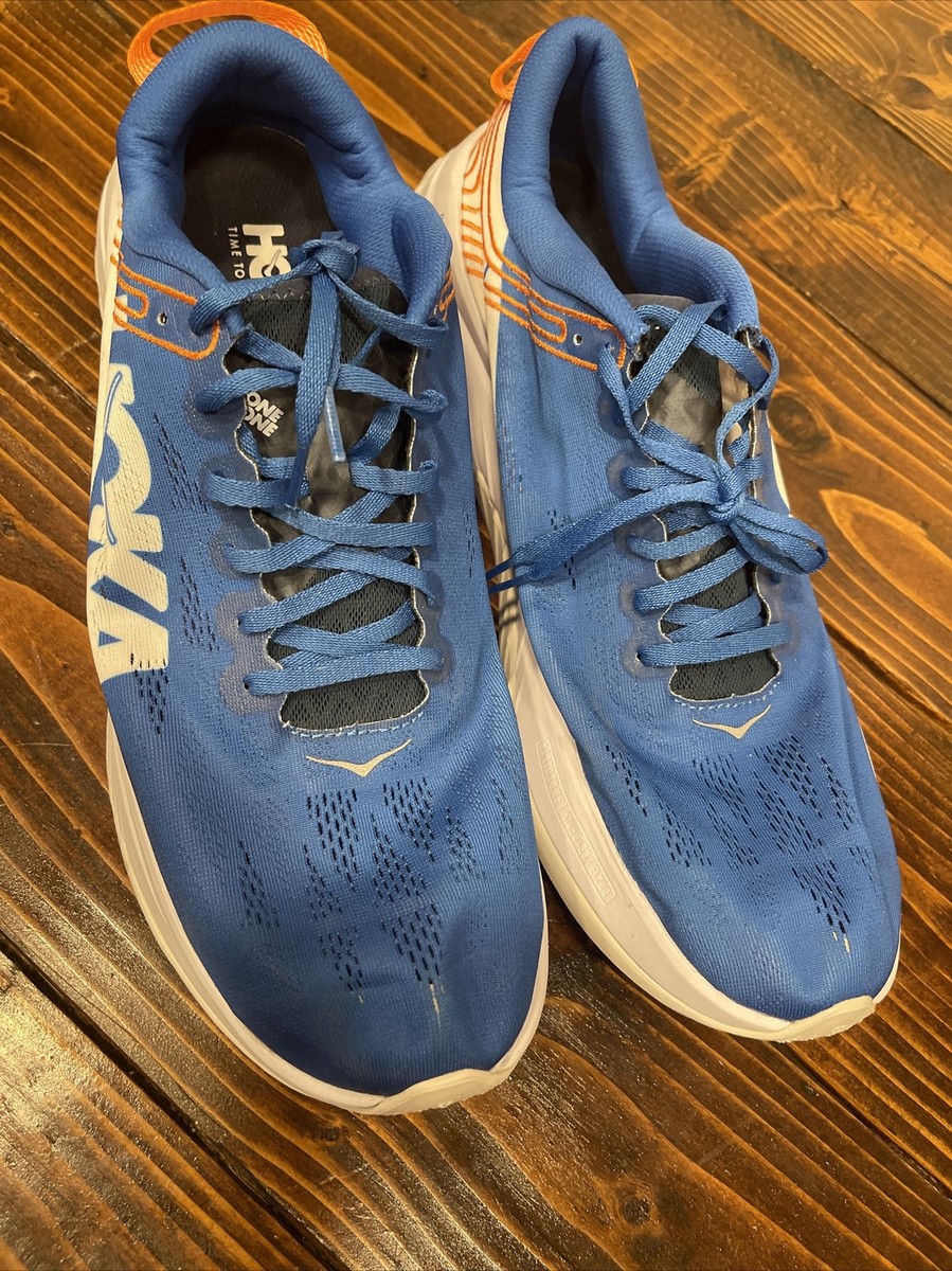 Hoka One One Carbon X ProFly Running Shoes White Dresden Blue