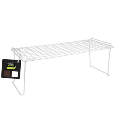 Stacking Cabinet Shelf Rack Kitchen Extra Large 22 X 10 Inch- White