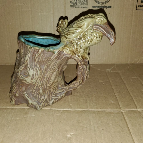 Jim Rumph Ceramarte Tankard Mug Raven Bird Splatter Ogre Troll Gremlin Vtg 1973