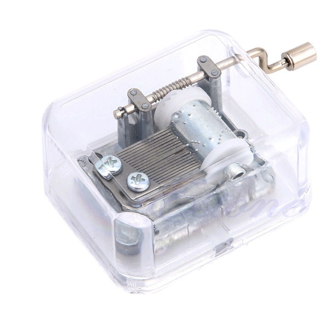 Mechanical Hand Crank Musical Music Box Movement Toy Gift Love Story