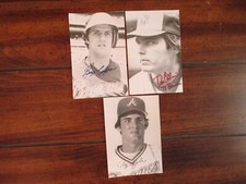 BUZZ CAPRA/DON COLLINS/TONY BRIZZOLARA Atlanta Braves Signed 3 1/2 x 5 1/4 Photo