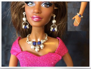 barbie doll jewellery set