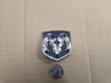 Dodge Oem Chrome Black 2 Horn Pad Button Steering Wheel Emblem Badge 6257968
