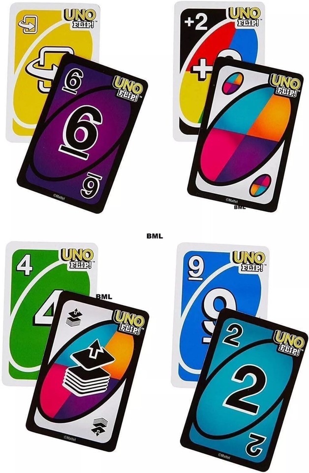 UNO FLIP card game (Packaging Slightly Damaged) (Cards Not Wrapped In