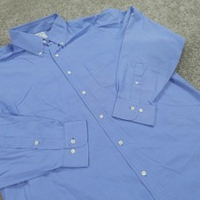 Brooks Brothers Dress Shirt Mens 16.5 34/35 Button Down Regent Fit Non Iron