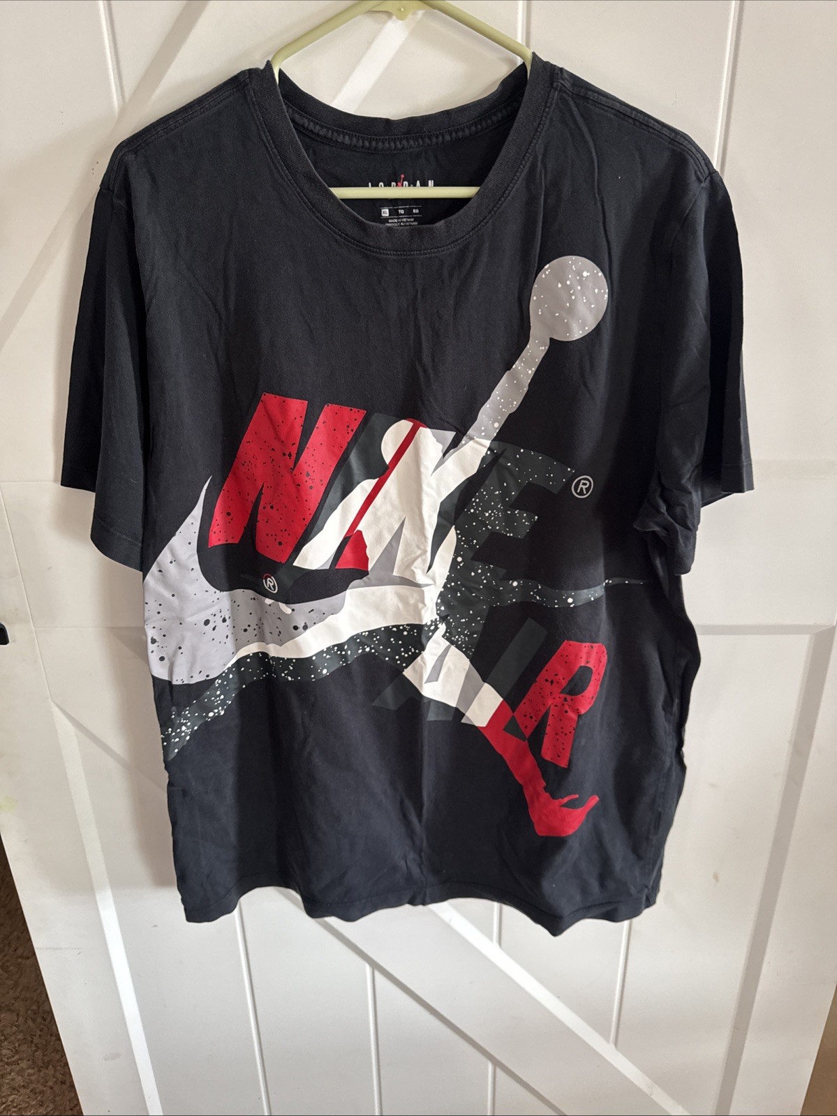 Men’s Nike Air Jordan’s Short Sleeve Tshirt Size Xl Black