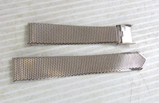 Gorgeous Vintage Spidel 10k White Gold Filled Men's Watch Bracelet Band Only