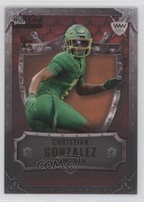 2023 Wild Card MATTE SP Promo Red - Orange /5 Christian Gonzalez Rookie RC. rookie card picture
