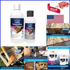 1.5 Pint Cold Weather Clear Epoxy Sealer - Ideal for Wood Restoration and Repair