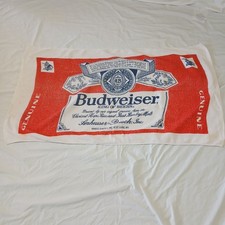 Vtg Budweiser King Of Beers Beach Towel Light...