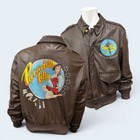Cooper A-2 Flight Jacket with Hand Painted "Piccadilly Lily" Nose Art & Patch