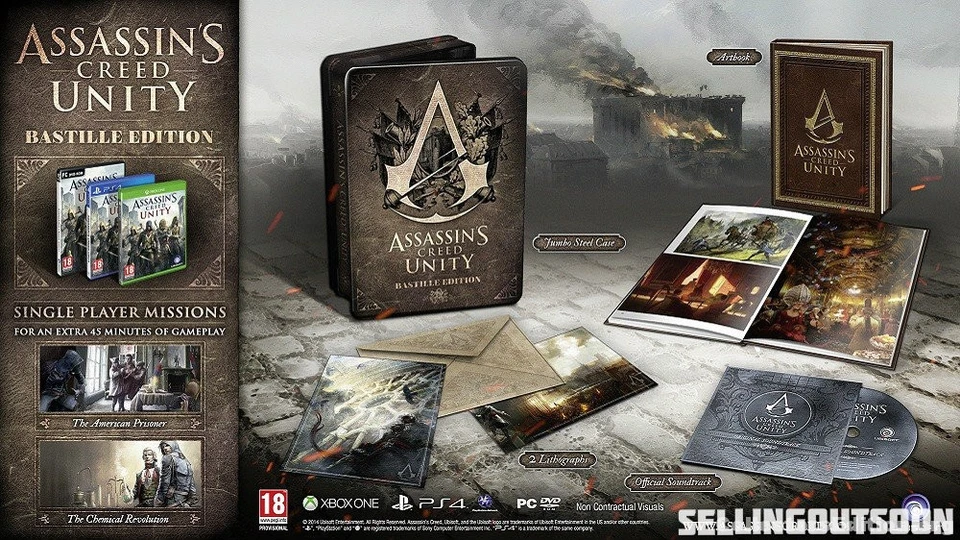 Assassin Creed Unity PC Bastille Edition *NEW *AUSSIE *RARE Collectors Steelbook - Image 2 of 4