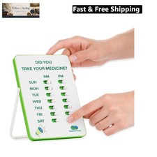 Medication Tracker  Pill Reminder  Visual Reminder Alarm  7 Day AM PM Medi...
