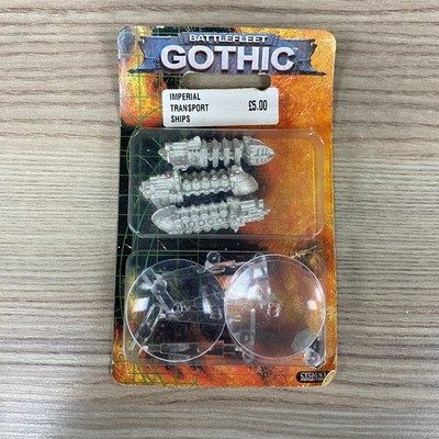 3 Imperial Transport Schiffe Battlefleet Gothic Warhammer 40K 40.000 Metall BFG