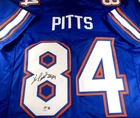 Kyle Pitts / Autographed Florida Gators Blue Custom Football Jersey / Beckett