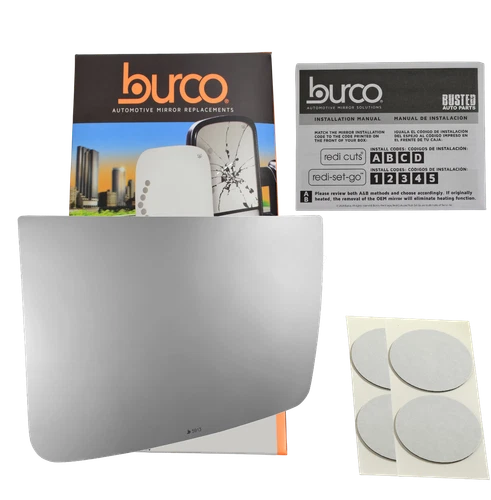 Passenger Lower Convex Spot Mirror Glass No Mount For 2016-2023 Ford F650, F750