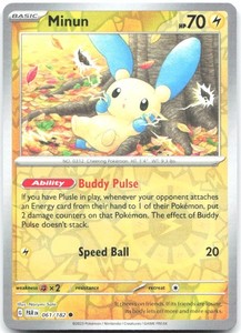 Minun - Reverse Holo Common SV04: Paradox Rift 061/182