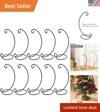 Secure 9-Inch Iron Display Stands - 10 Durable Holders for Elegant Decorations