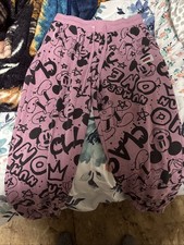Disney Mickey Mouse Sweatpants Girls Medium Pink Drawstring Casual