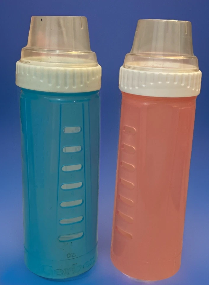 🧸 2 biberones desechables Gerber de 8 oz para bebé PAQUETE DE ESTILO GOTA SIN PEZONES❣️ Foto 3 de 4