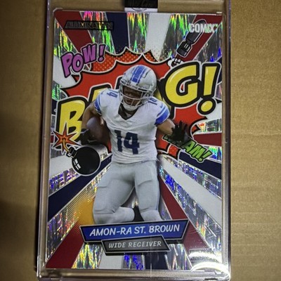 2026 Amon-Ra St Brown A True 1/1 Comix Football Wide Receiver. Pre-Owned