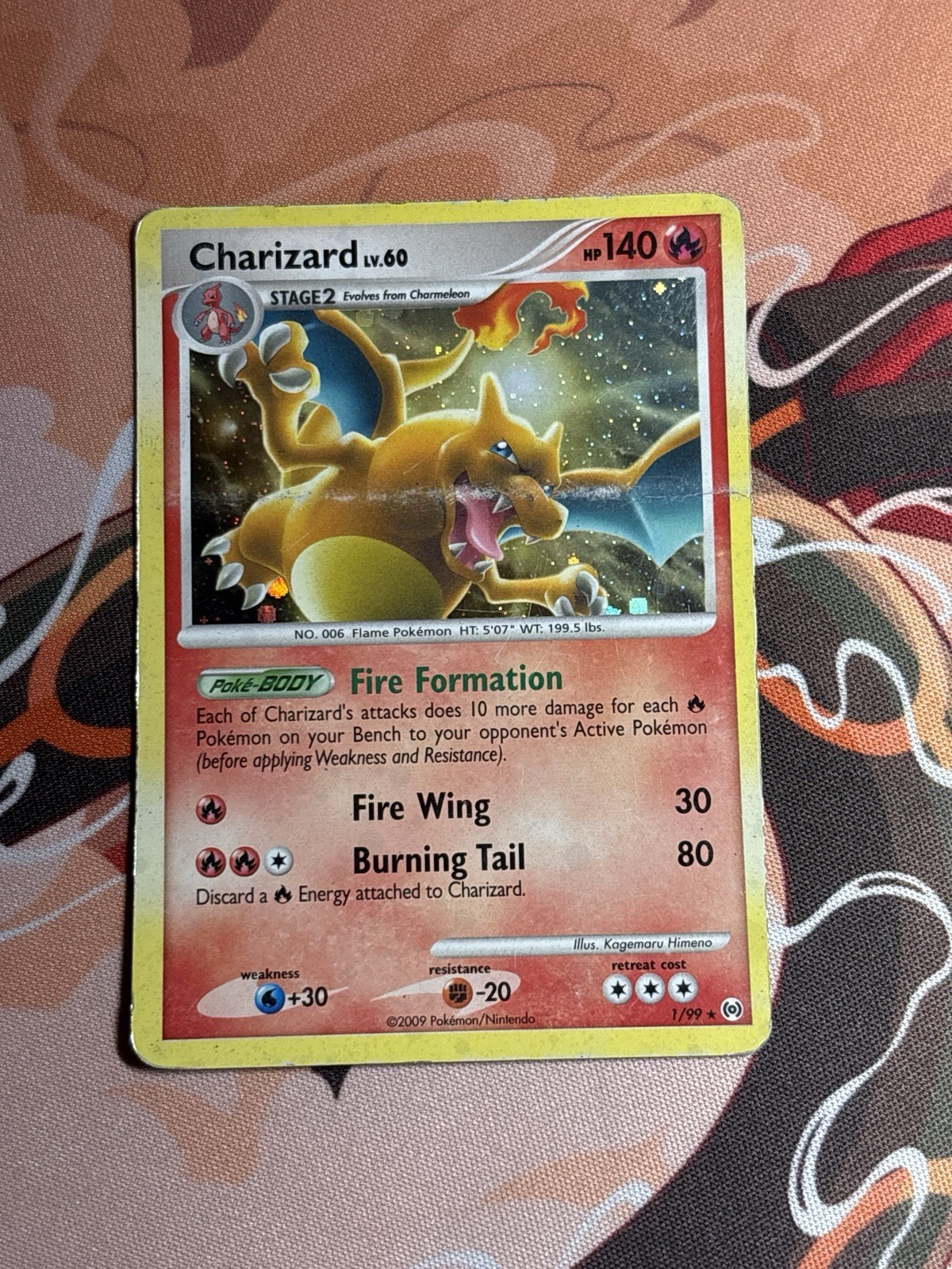 Charizard 1/99 Arceus Holo Rare Pokemon TCG Cosmos Set Pullable Version HP