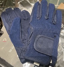 HY Kids Riding Gloves Navy Large Child Boys Girls