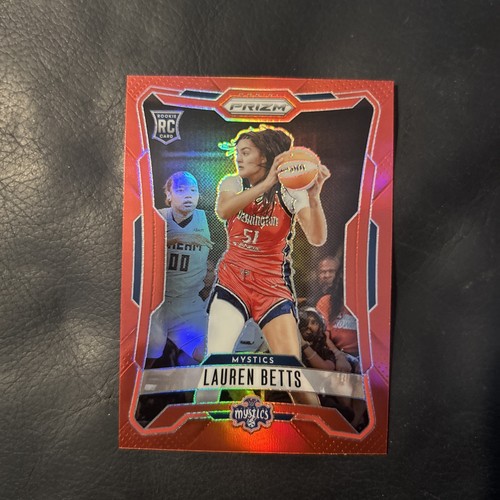 2026 Panini Prizm WNBA Lauren Betts Red Prizm /299 Rookie #133 Mystics