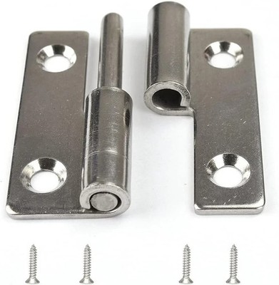 4 Pack Steel Slip Joint Hinges 2 Inch Right Handed Lift Off Door Hinges