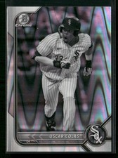 2022 Bowman Draft #BDC-51 Oscar Colas Chrome Black & White RayWave Refractor
