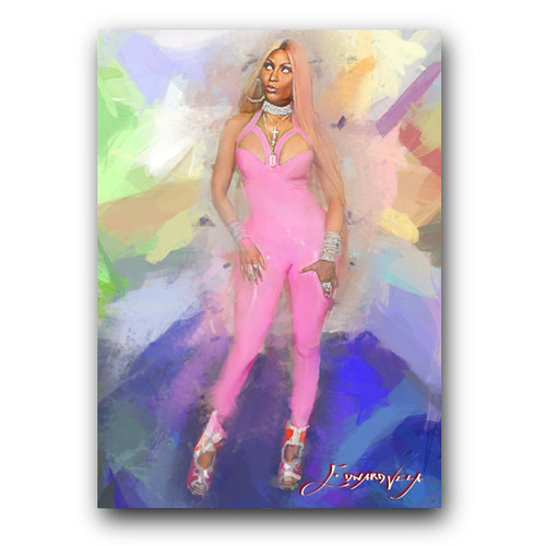 Nicki Minaj #2 Art Card Limited 20/50 Edward Vela Signed (Celebrities Women)