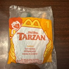 1999 McDonalds Disney Happy Meal Toy 1 Tarzan 5" Figurine, New  Sealed