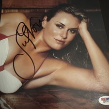Lindsey Vonn Signed Autograph 8x10 Photo USA Olympics SI Swimsuit Sexy PSA COA