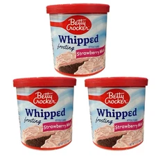 Betty Crocker Whipped Strawberry Mist Frosting, 12 oz, Pack of 3,  Gluten Free