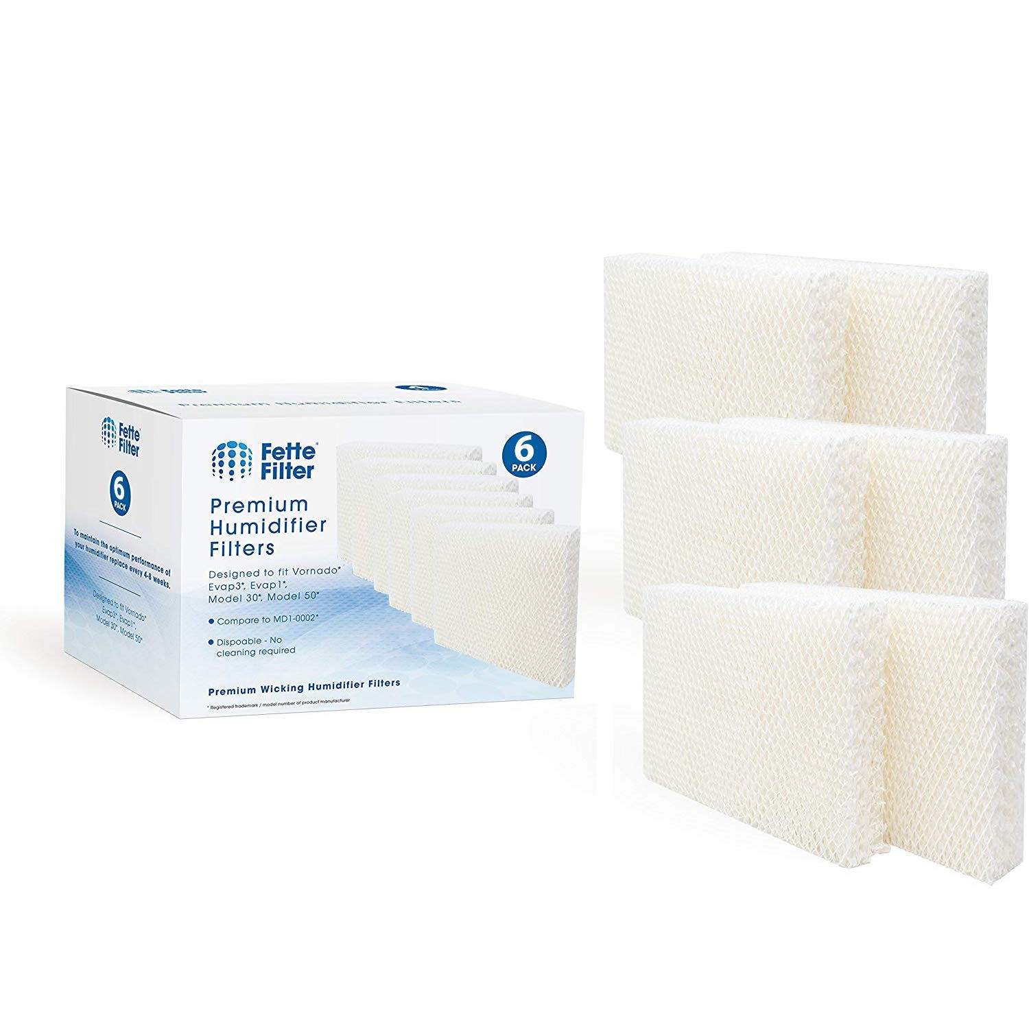 Wick Replacement Filters Compatible With Vornado Pack Of 6