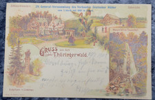 64556 Postcard Rgruss of The Thuringian Forest 1901 Lock Altenstein Accessorize